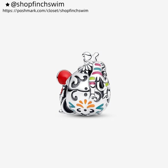 Pandora Disney Pixar Coco Miguel & Dante Skull Glow-in-the-dark Charm - Picture 2 of 5